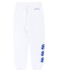 Chrome Hearts Rolling Stones Horseshoe Sweatpants White Blue