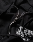 Chrome Hearts Malibu Horseshoe Zip Up Sweatshirt Black