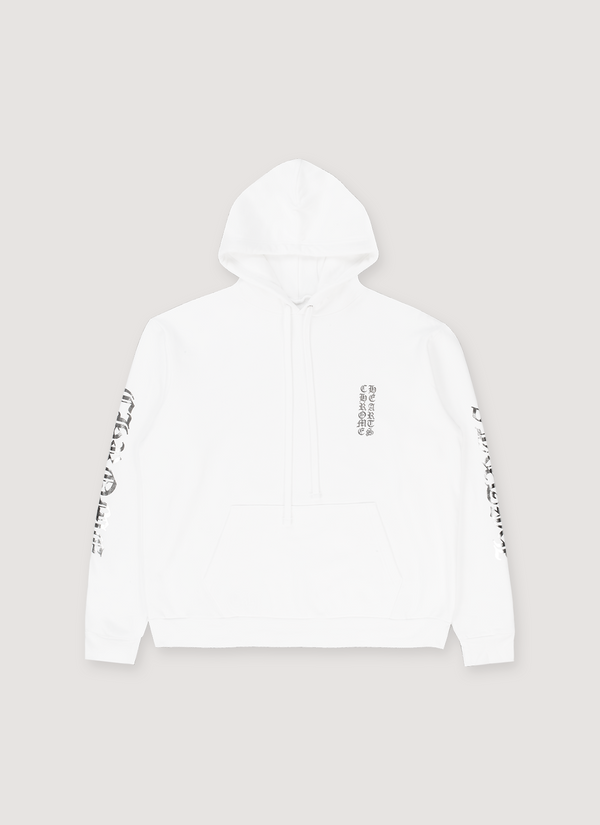 Chrome Hearts Silver Metallic Vertical Logo Sweatshirt White Silver Metallic Vertical Logo Sweatshirt White - Authenticated Sweatshirts | Pieces Los Angeles