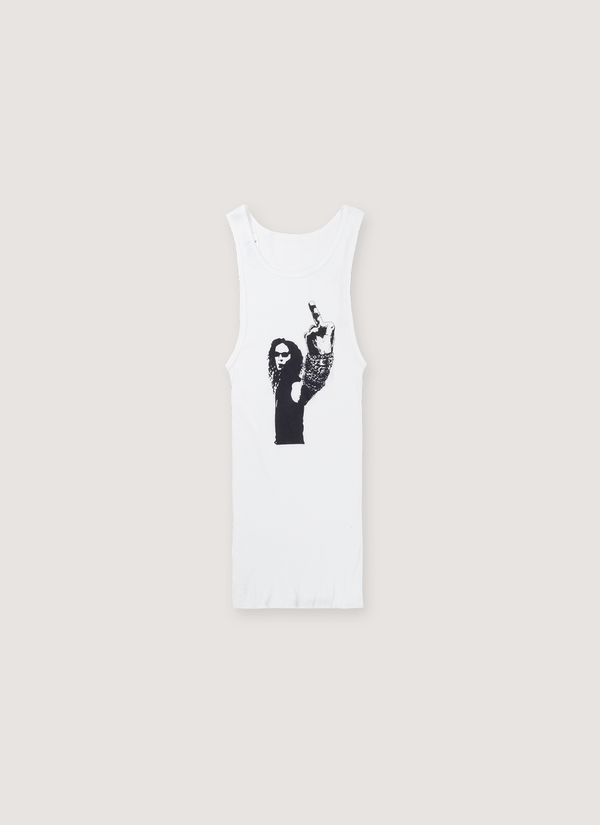 Chrome Hearts Richard Stark Ribbed Tank White Richard Stark Ribbed Tank White - Authenticated Sleeveless | Pieces Los Angeles