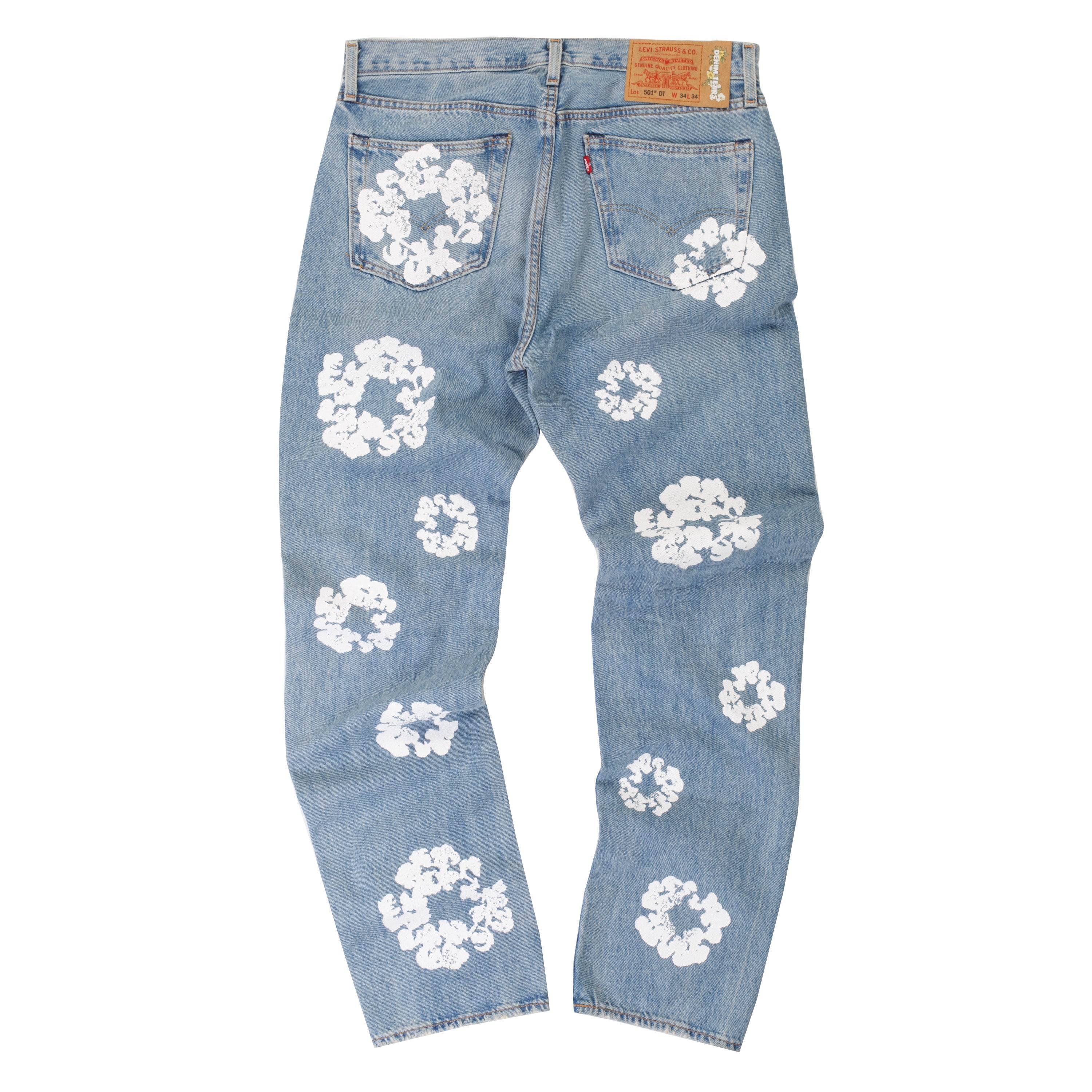 パンツ Denim Tears Vintage Indigo Mono Wreath Denim Tears x Levi's Cotton Wreath Jean Indigo – Common Hype