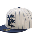 Hellstar Path to Paradise Baseball Fitted Grey Navy Pinstripe