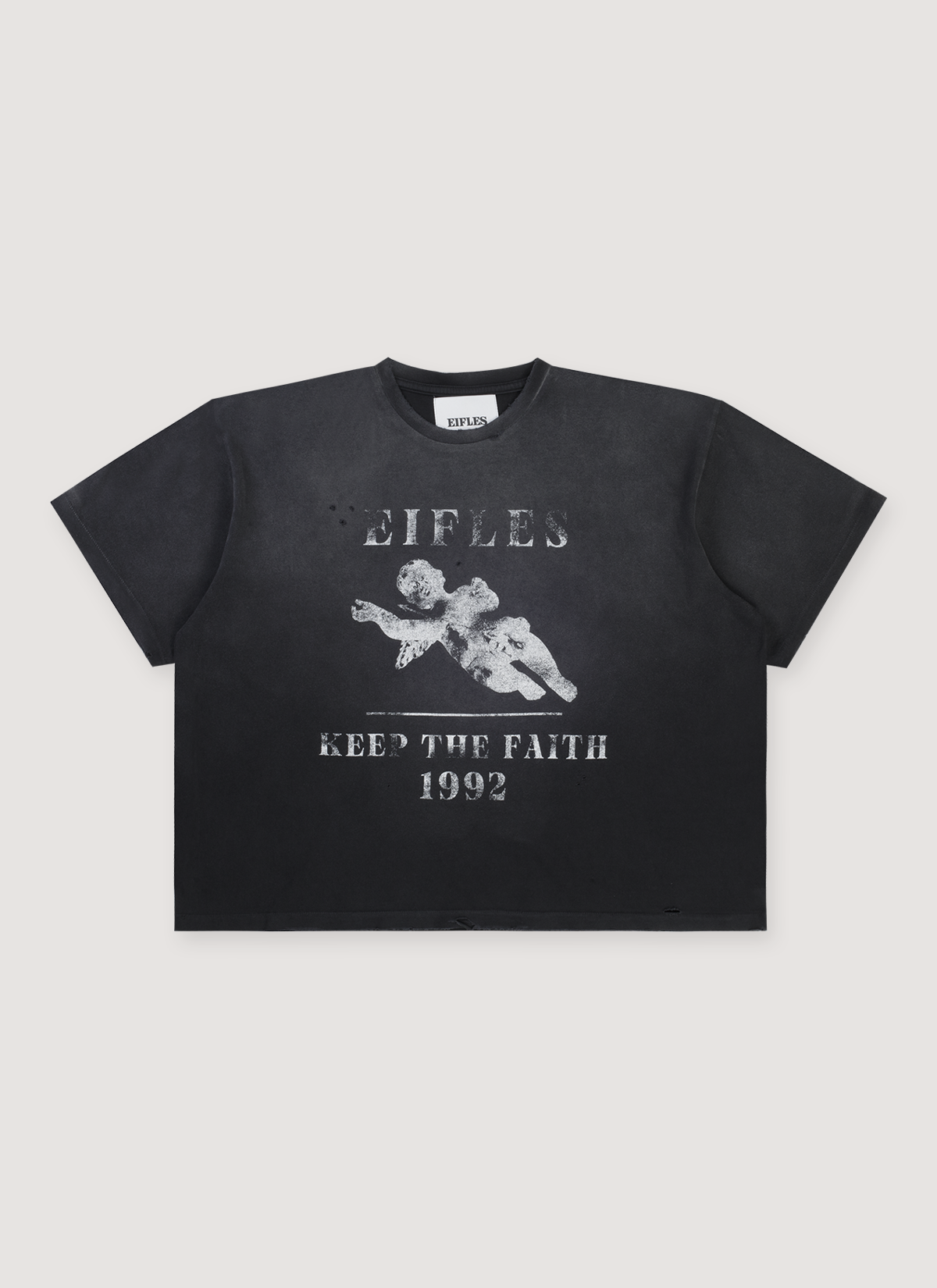 Eifles Keep the Faith Tee Vintage Black Eifles Keep the Faith Tee Vintage Black - Image 2 | Authenticated at Pieces Los Angeles