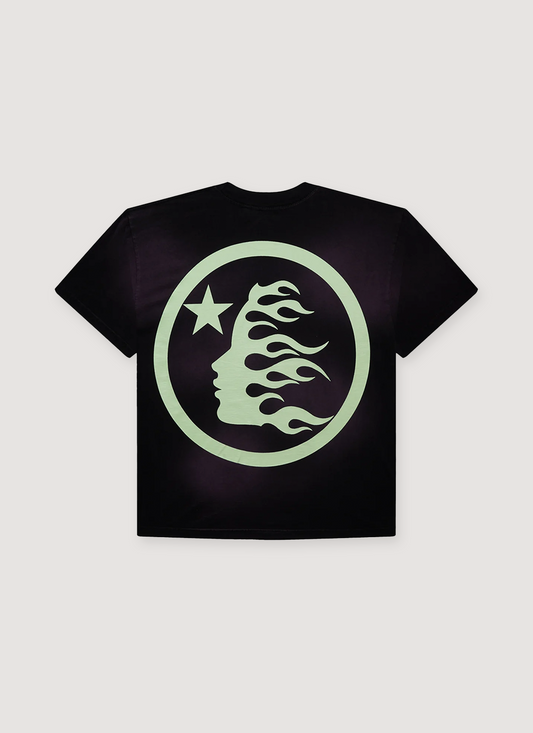 Hellstar Glow In The Dark Sports Logo Tee Purple