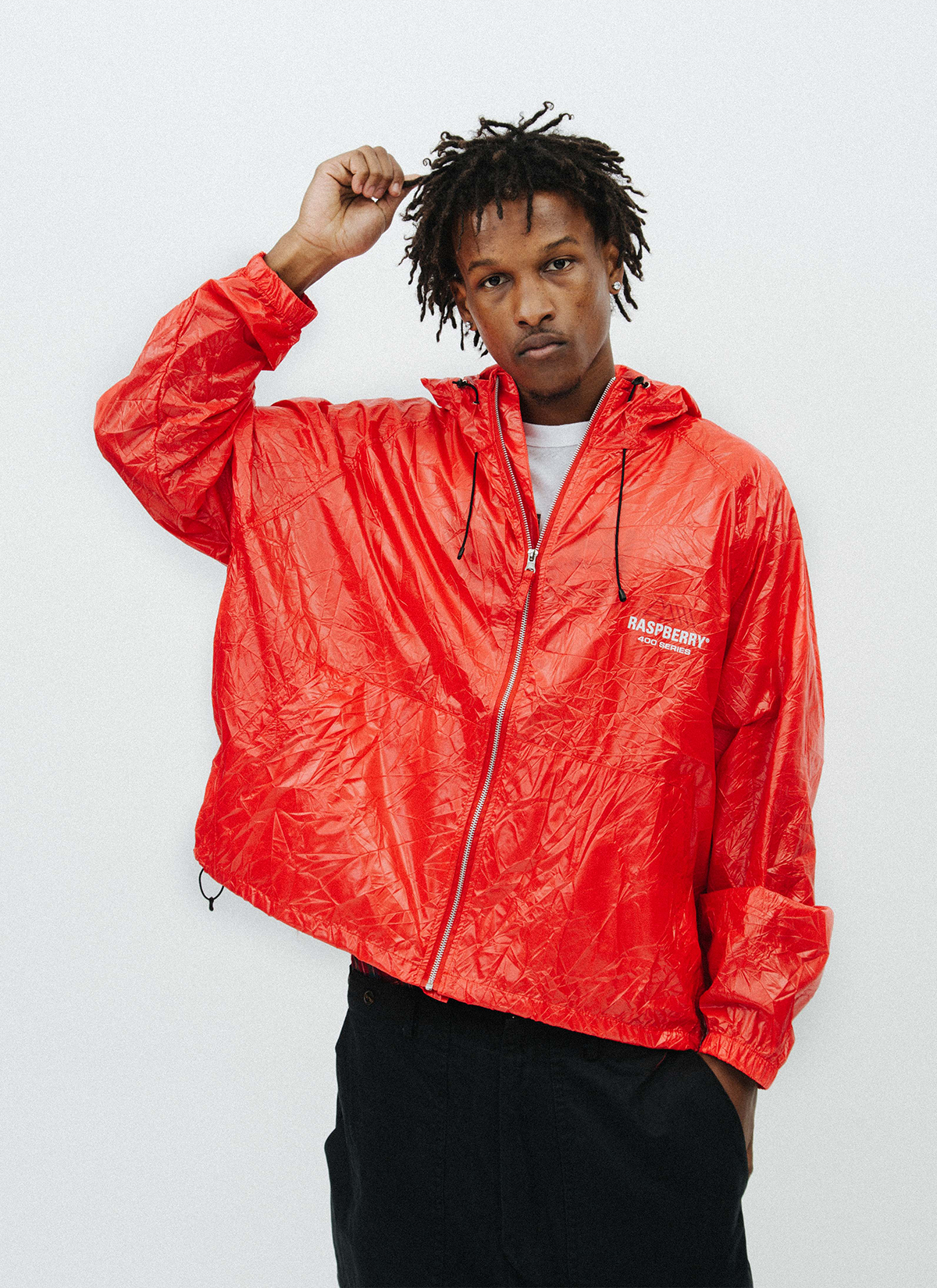 GV Gallery Crinkle Jacket Red GV Gallery Crinkle Jacket Red - Image 3 | Authenticated at Pieces Los Angeles
