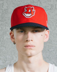 Pieces God vs Devil Baseball Cap Red Navy