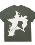 Pieces P Star Flames Tee Forest Green