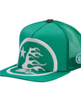 Hellstar Big Logo Trucker Hat Green