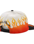 Hellstar Vintage Flame Snapback Hat Cream Black