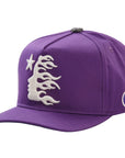 Hellstar Logo Snapback Hat Purple