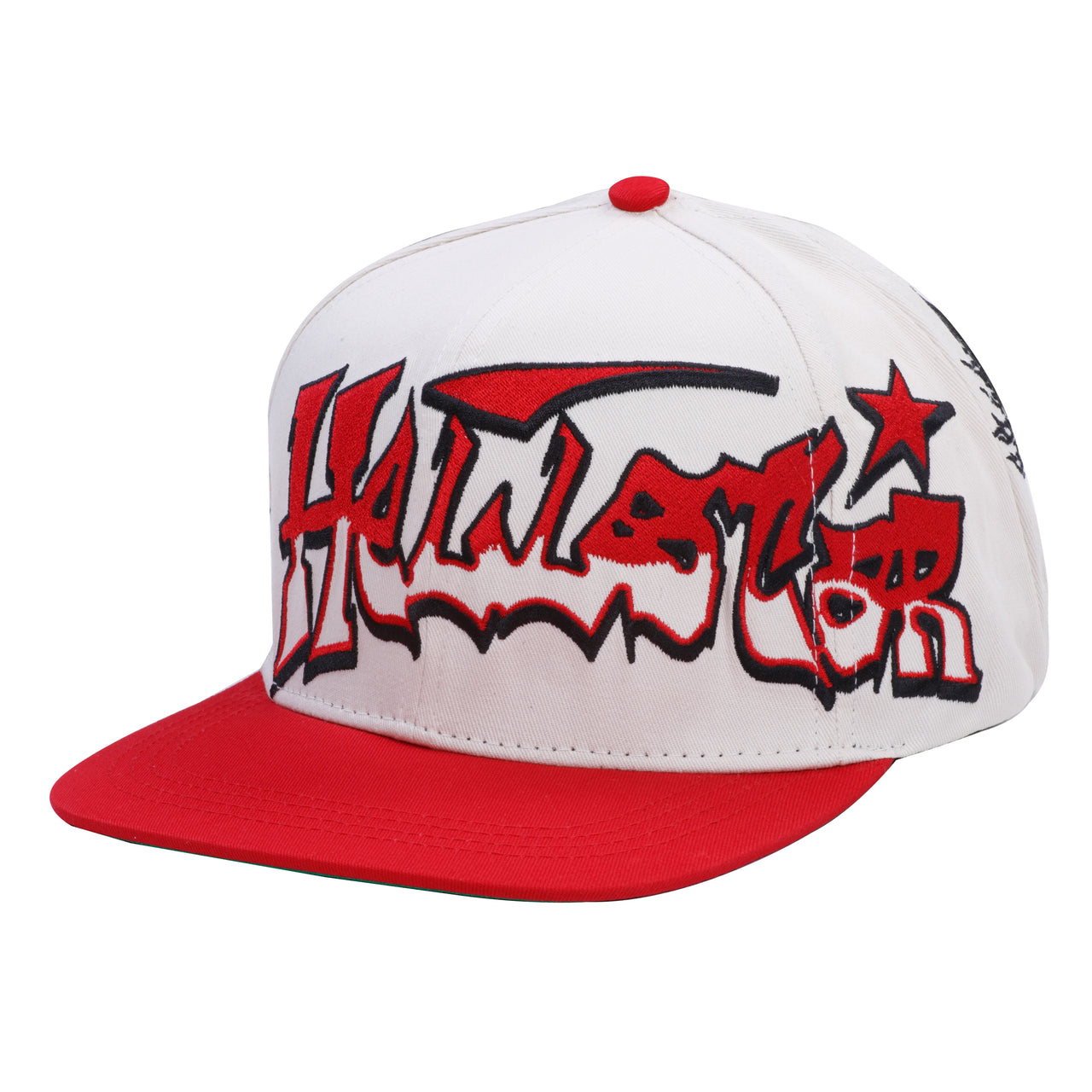 Hellstar Records Snapback Hat White Red