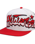 Hellstar Records Snapback Hat White Red