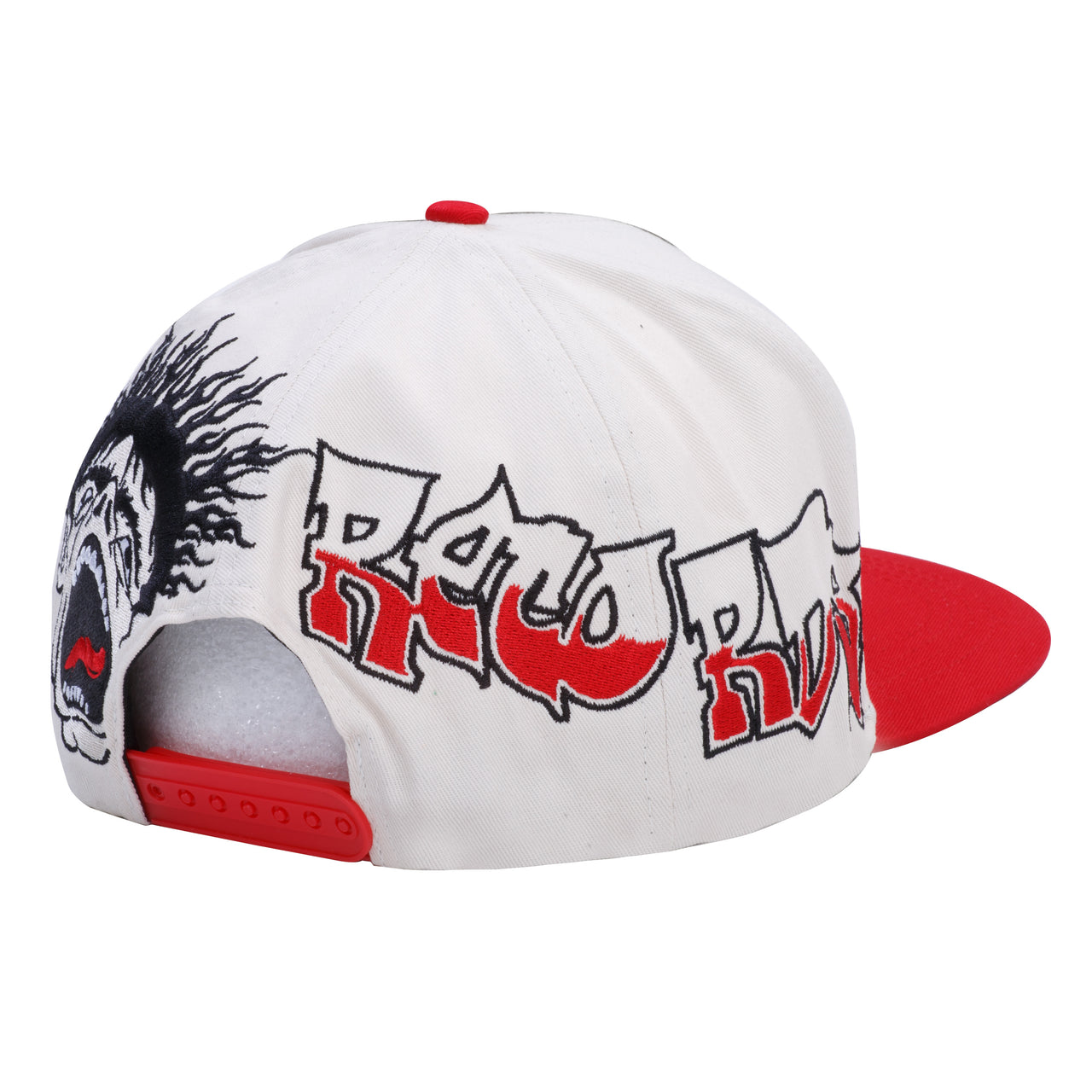 Hellstar Records Snapback Hat White Red