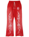 Hellstar Racer Path to Paradise Flared Sweatpants Vintage Red