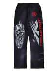 Hellstar Airbrushed Sweatpants (Open Leg) Washed Black