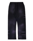 Hellstar Airbrushed Sweatpants (Open Leg) Washed Black