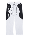 Hellstar Contrast Panel Trackpants White Black