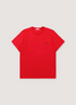 Helmut Lang Sketch Tee Shirt Deep Red with little cursive black logo text