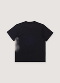 Helmut Lang Spray Relaxed Tee Shirt Black, short sleeve fit, ribbed collar, back view Helmut Lang Spray Relaxed Tee Black - Image 2 | Authenticated at Pieces Los Angeles