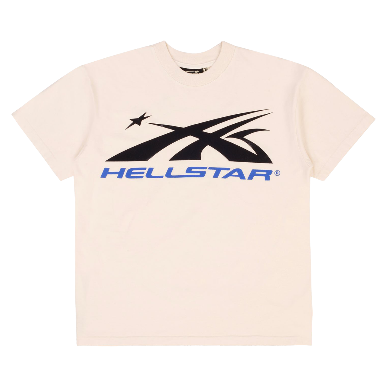 Hellstar Gel Sport Logo Tee Off White Blue