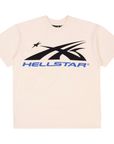 Hellstar Gel Sport Logo Tee Off White Blue