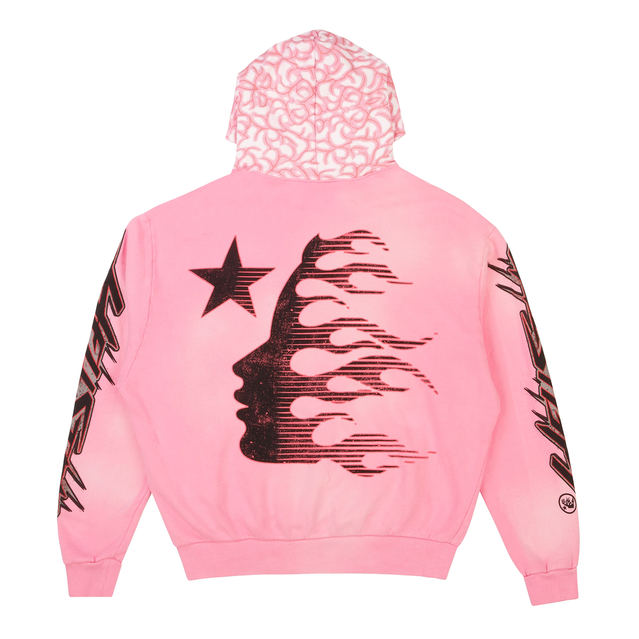 Hellstar Brainwashed With Brain Sweatshirt Pink
