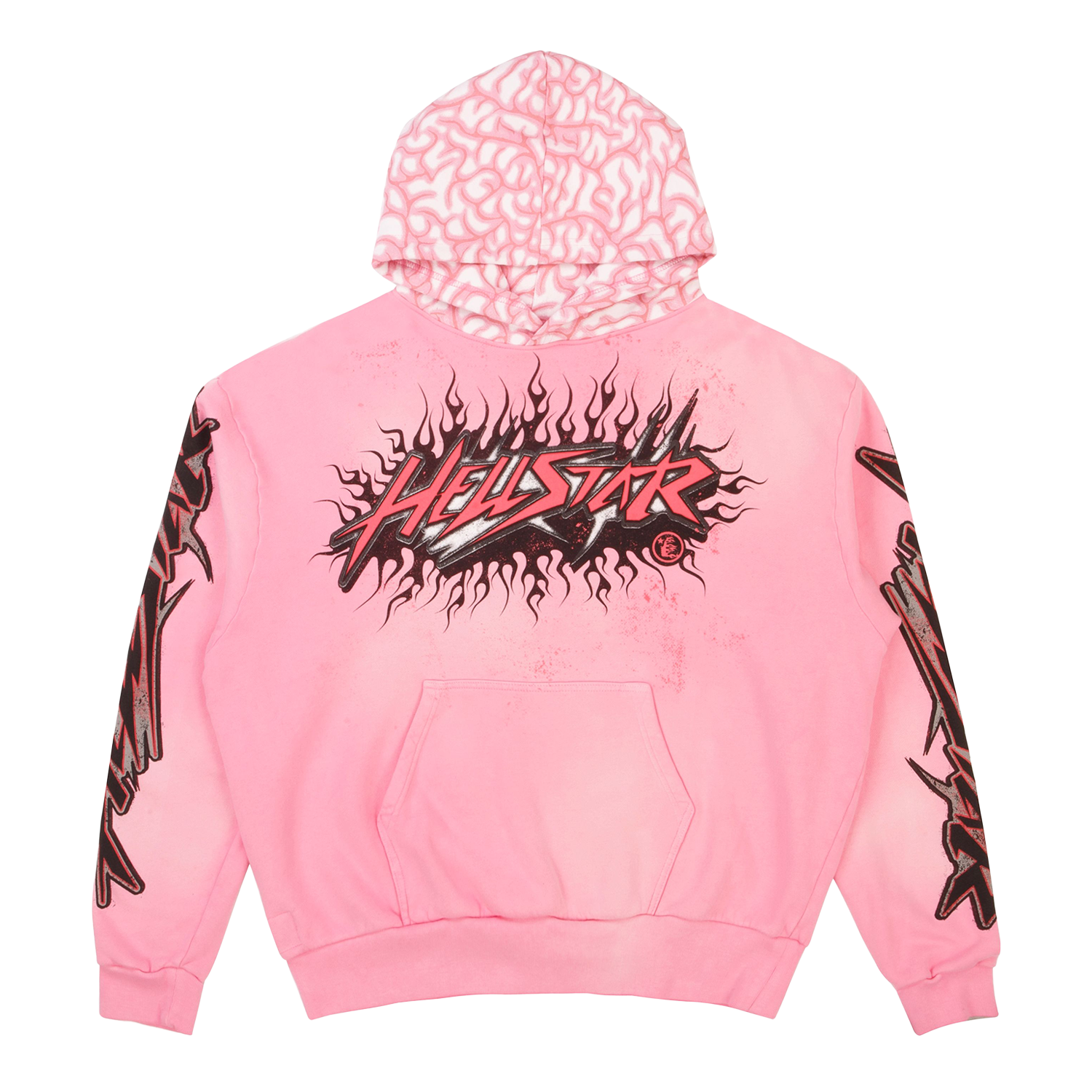 Hellstar Brainwashed With Brain Sweatshirt Pink