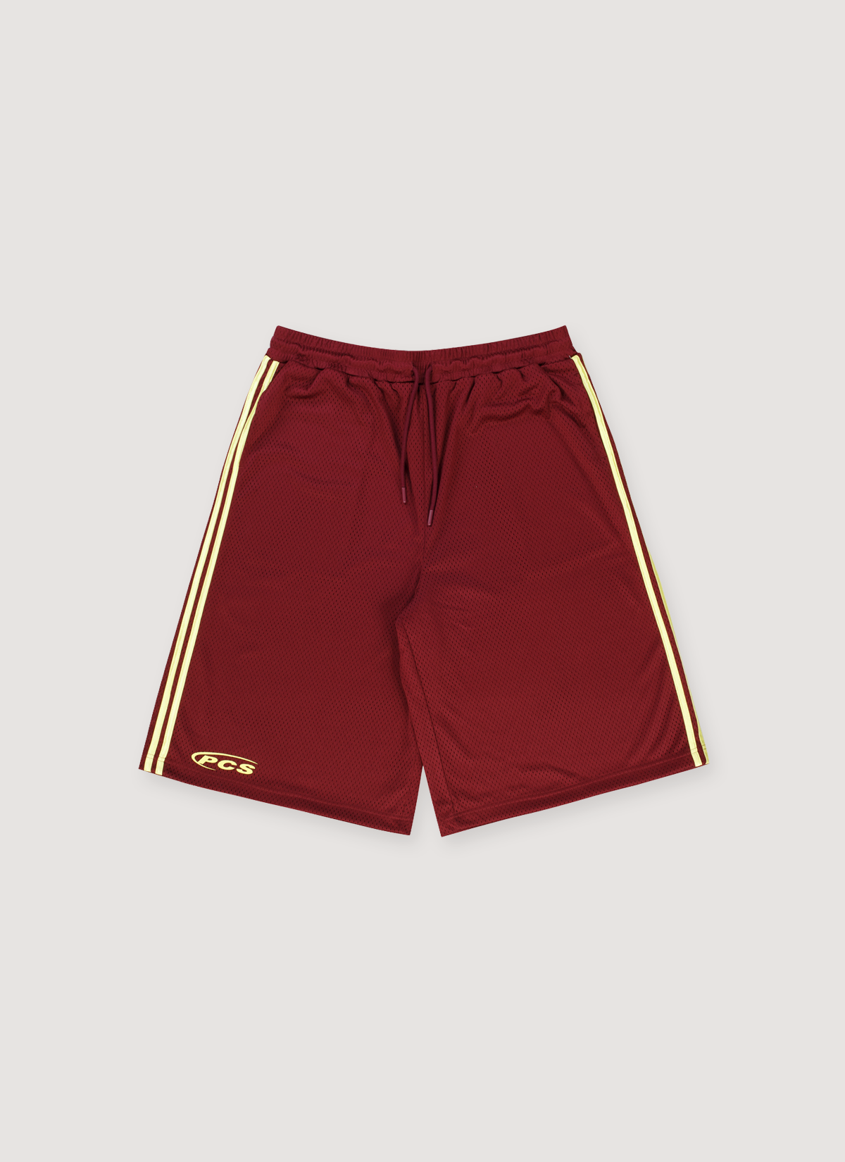 Pieces Hoop Shorts Burgundy