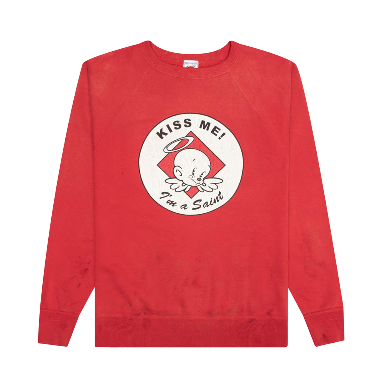 Saint Michael Kiss Me Sweater Red (Pre-Owned)