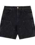 Louis Vuitton Denim Carpenter Shorts Washed Black