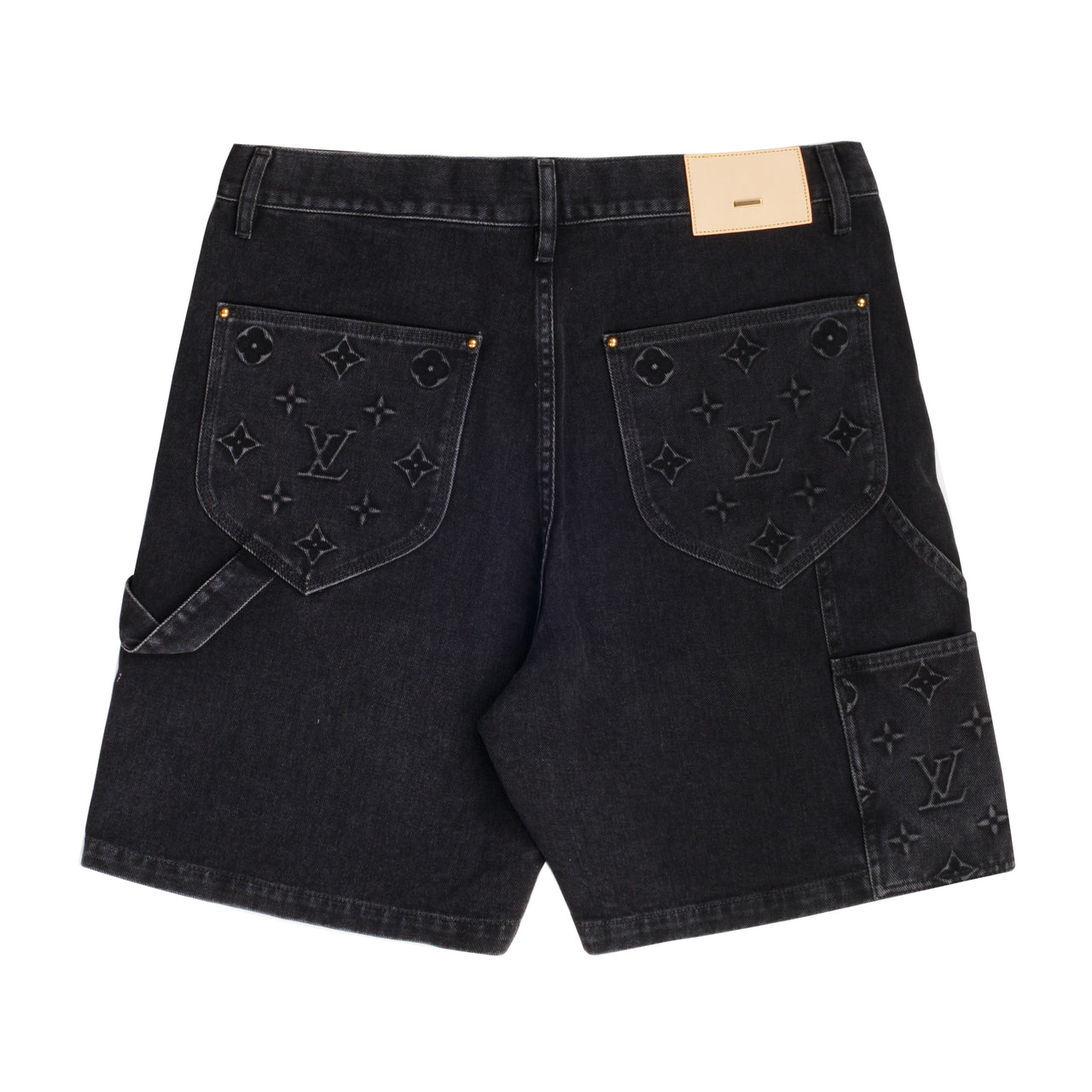 Louis Vuitton Denim Carpenter Shorts Washed Black