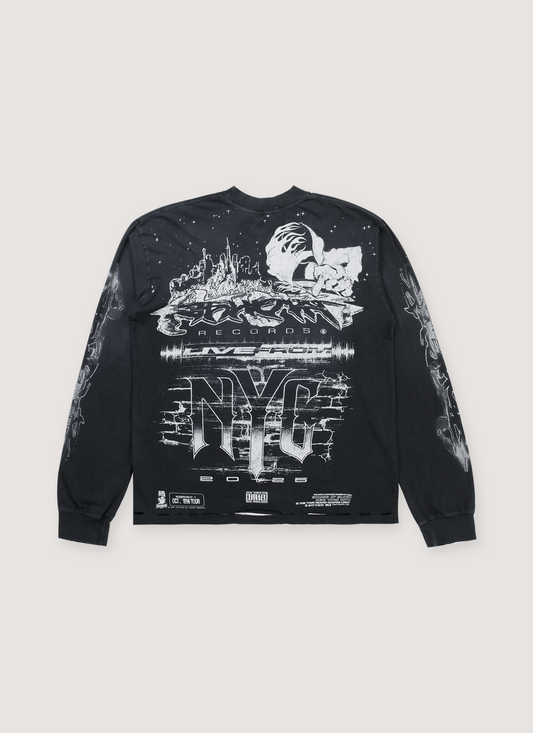 Liberty Records Longsleeve Vintage Black