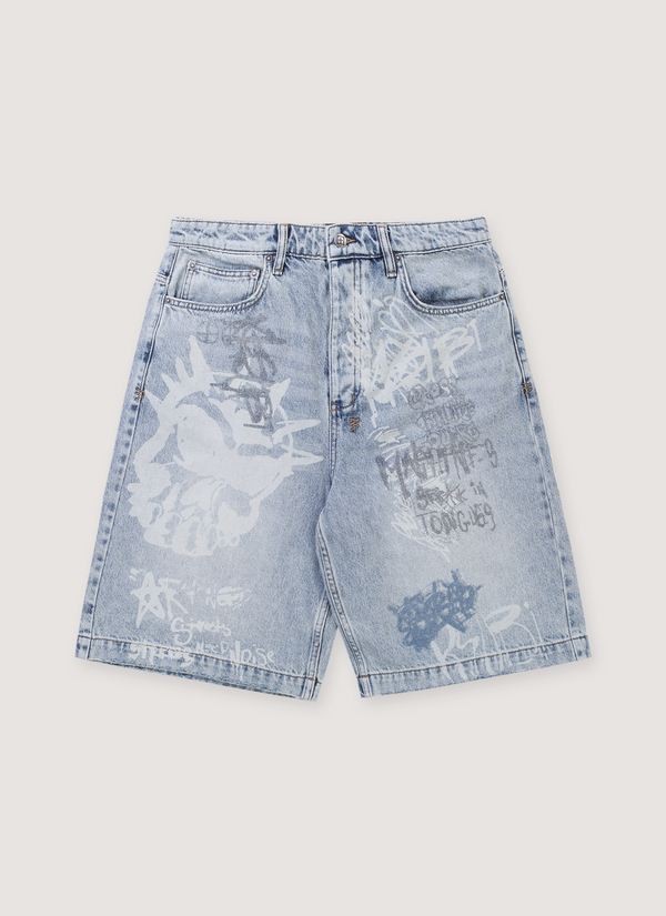Ksubi Maxx Rogue Short Blue Graffiti Maxx Rogue Short Blue Graffiti - Authenticated Shorts | Pieces Los Angeles