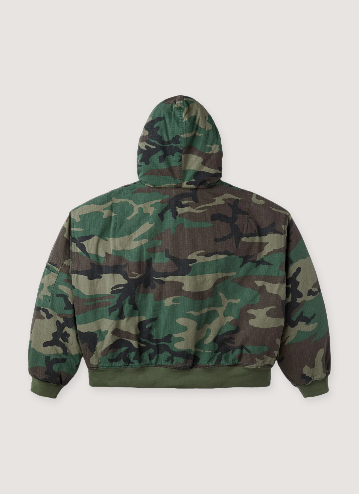 Better With Age New Castle Jacket Camo zip up hoodie woodland camouflage, back view GV Gallery New Castle Jacket Camo - Image 2 | Authenticated at Pieces Los Angeles