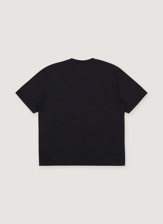 Palm Angels Monogram Embroidered Tonal Tee Black