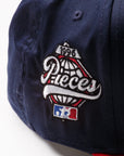 Pieces World Champions Snapback Navy Red