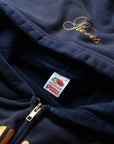 Pieces Academia Zippered Sweatshirt Vintage Navy