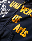 Pieces Academia Zippered Sweatshirt Vintage Navy