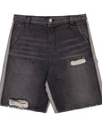 Pieces Harvey Split Carpenter Short Washed Black