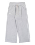 Pieces Wired Pleated Sweatpants Heather Grey