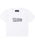 Pieces Smoking Logo Baby Tee White