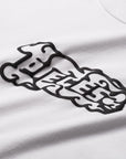 Pieces Smoking Logo Baby Tee White