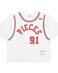 Pieces 91 Jersey Tee White