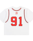 Pieces 91 Jersey Tee White