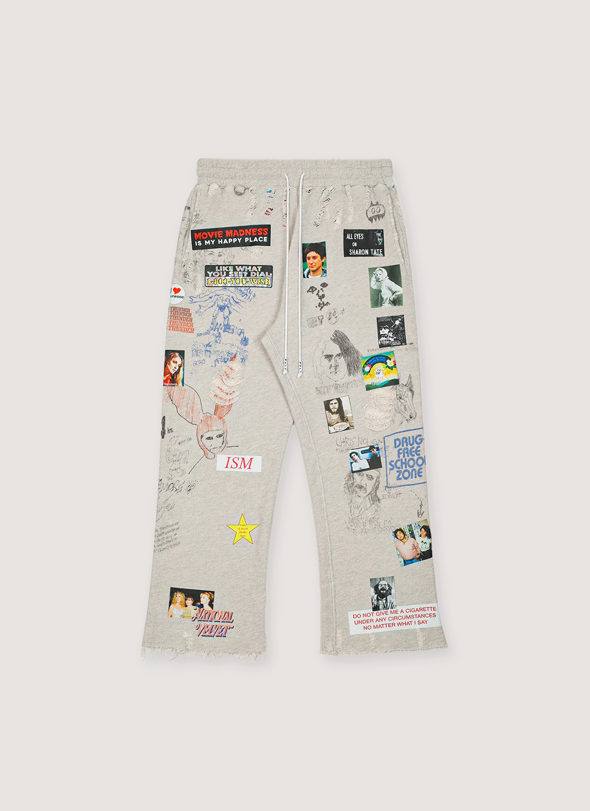 Paly Hollywood Movie Madness Sweatpants Heather Grey