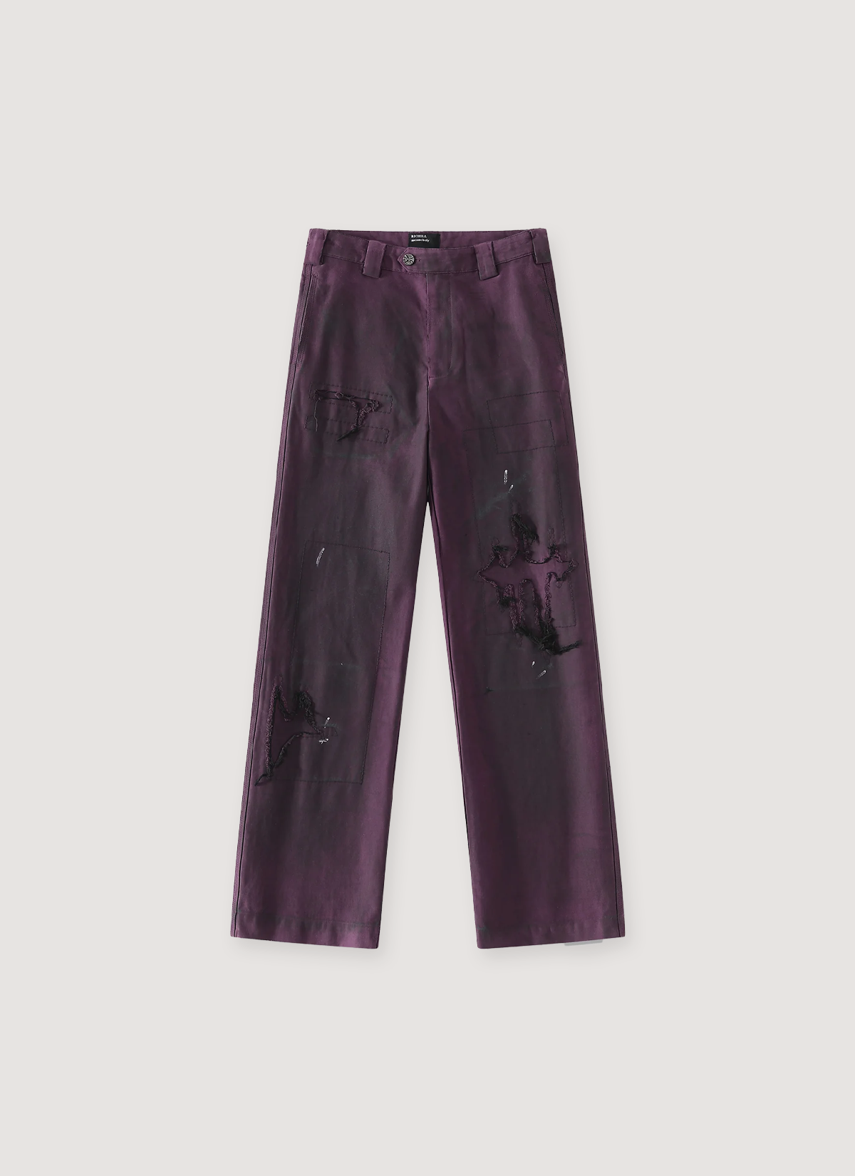 Richill Melancholy Dirty Moleskin Trousers Purple
