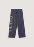 Essentials Fear of God Heavy Fleece Relaxed Sweatpants Marine 480 gsm, printed logos, elasticated waistband with drawcord, rubberized label, front view