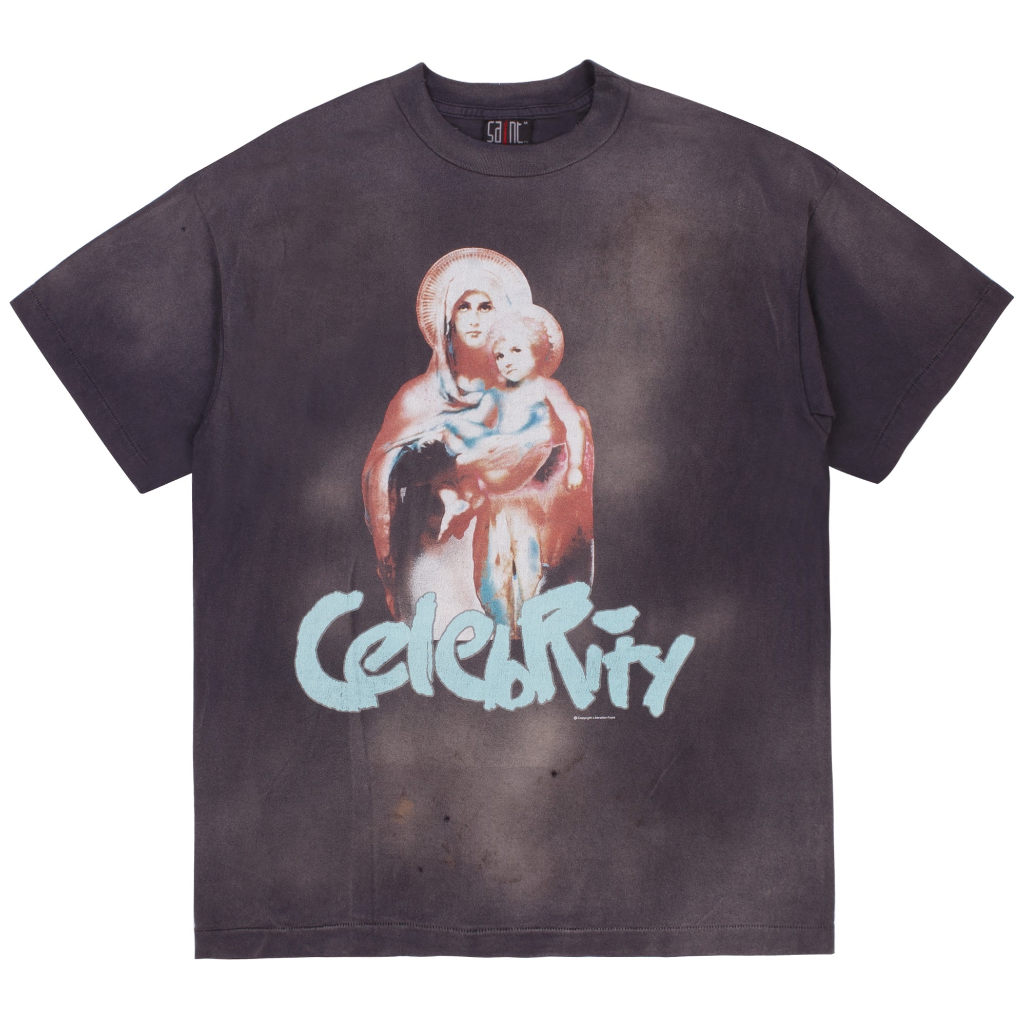 Saint Michael x Shermer Academy Celebrity Tee Washed Black