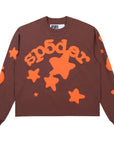 Sp5der Worldwide Beluga Longsleeve Brown Orange