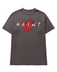 Saint Michael Heart Tee Vintage Black